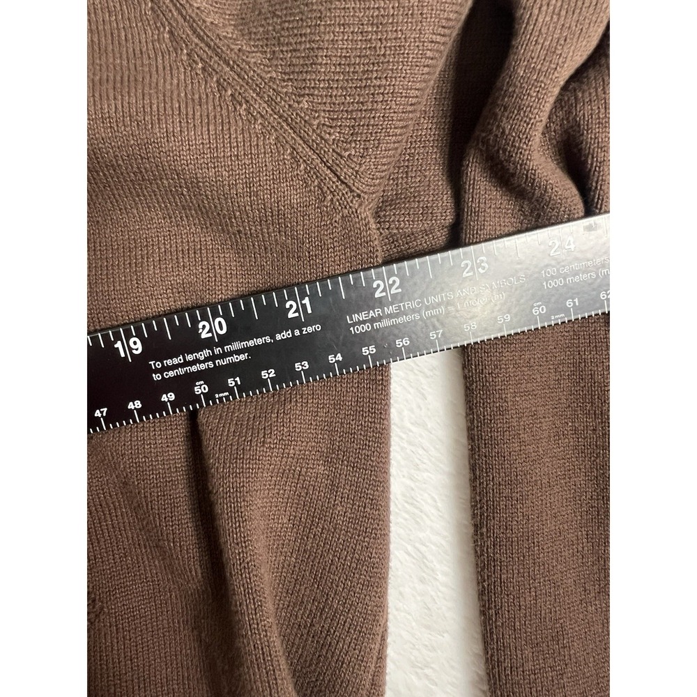 Izod Brown Zip-Up Argyle Sweater - Picture 7 of 10